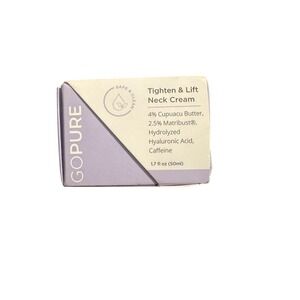 GoPure Tighten & Lift Neck Cream 1.7 fl oz (50ml) NEW Expires 09/2026 GOPURE